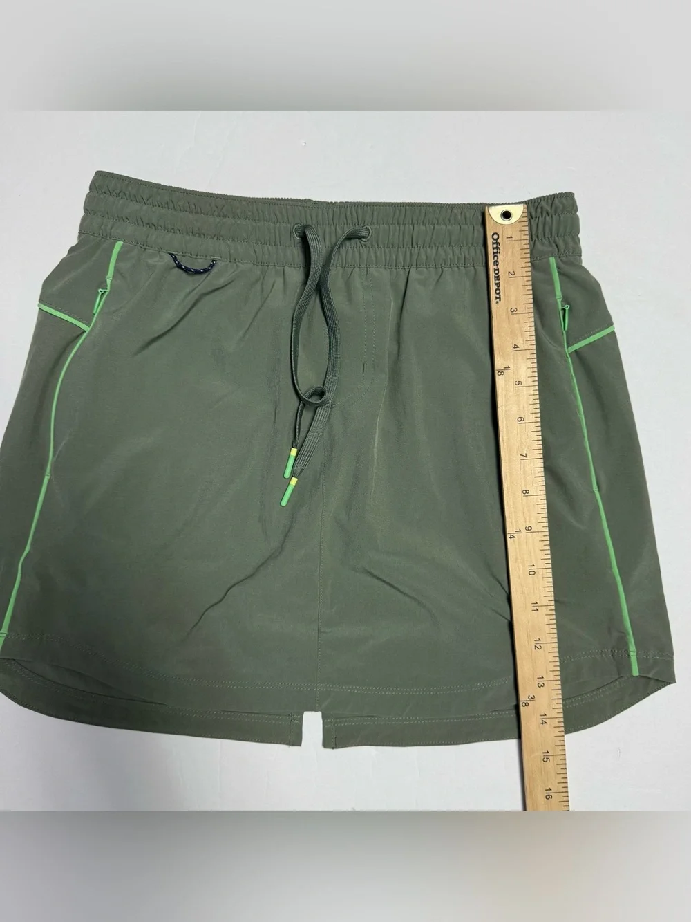 Title Nine Bidwell Olive Green Drawstring Skort women’s size XS